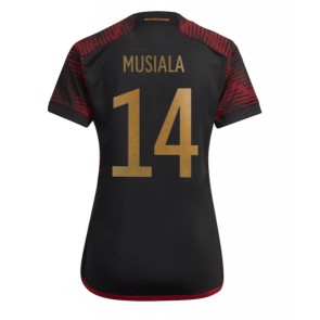 Tyskland Jamal Musiala #14 Udebanetrøje Dame VM 2022 Kort ærmer